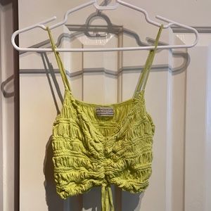 Green urban outfitters crop tank top